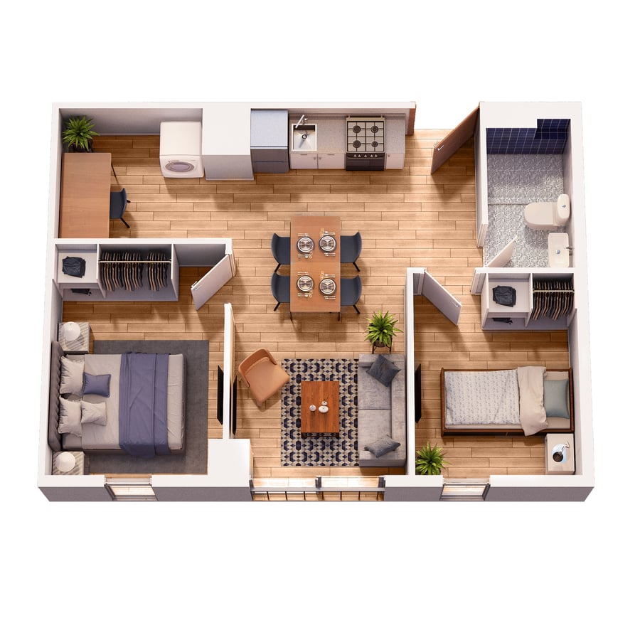 BARRIO 5 2 HABITACIONES 