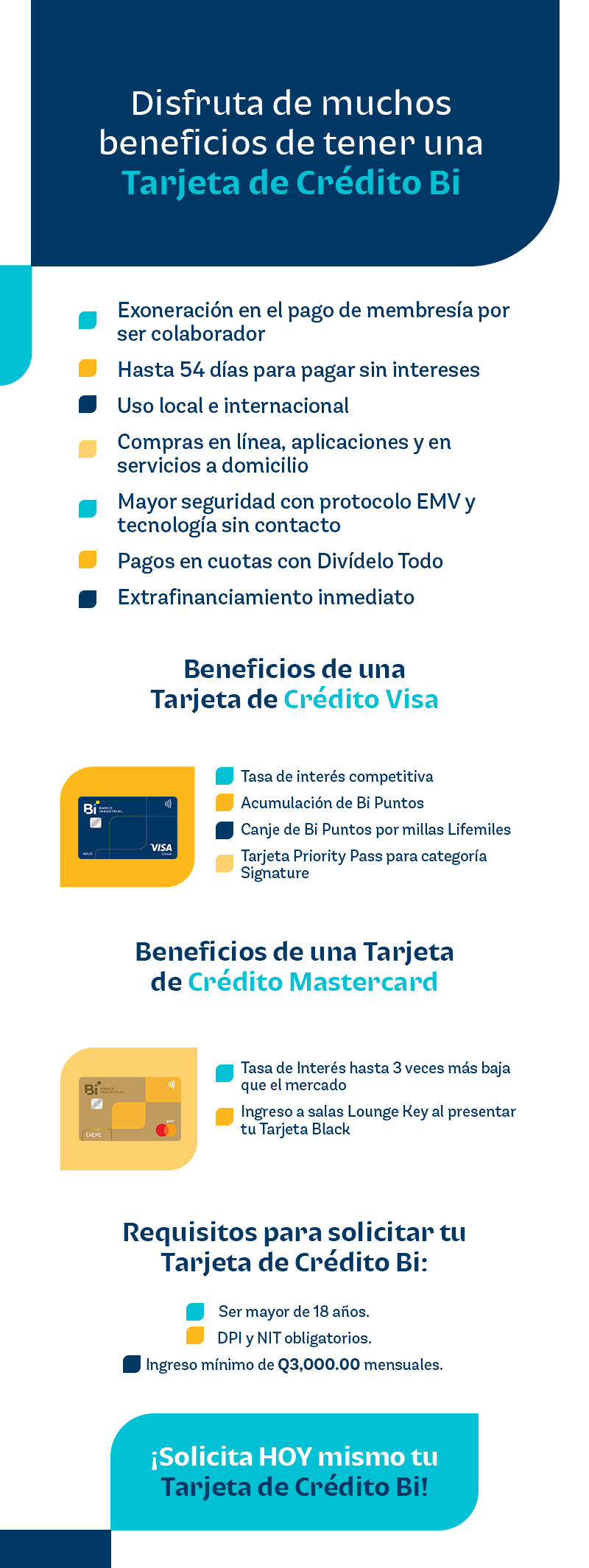 Solicitud de Tarjeta de Crédito Bi Colaboradores
