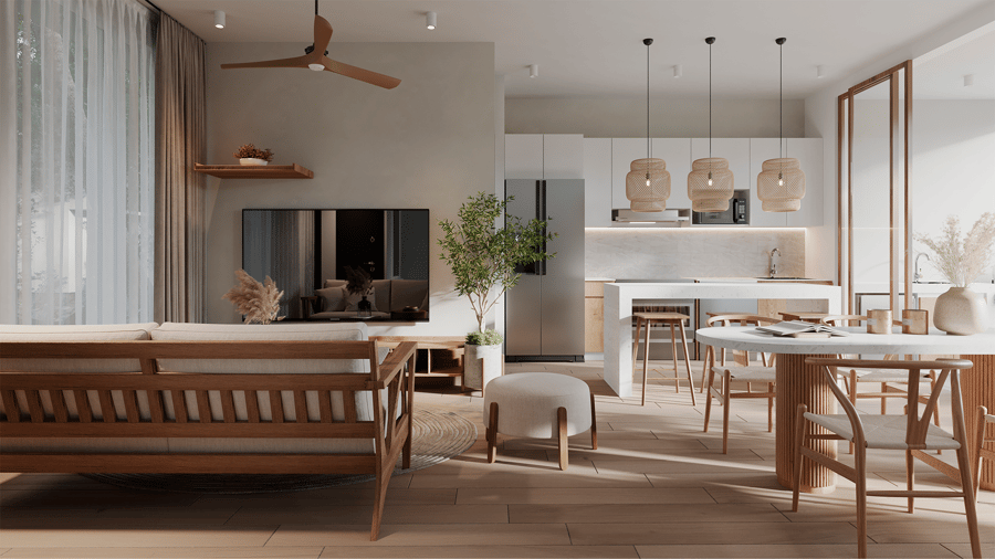 VILLA DE 3 HABITACIONES 