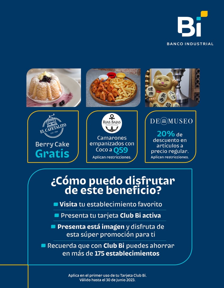 Disfruta de los mejores beneficios con tu Club Bi!