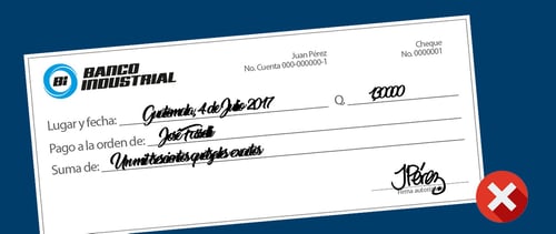 Como hacer un cheque
