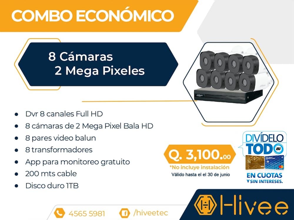 HIVEE 8 CAMARAS