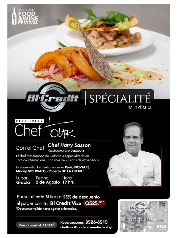 Chef Harry Sasson | Bi-Credit Spécialité