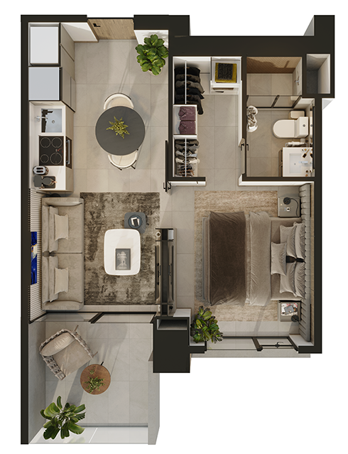 UNA HABITACIÓN 